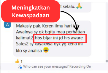 testi Meningkatkan Kewaspadaan